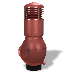 К95-4 Вентвыход красный D125\110mm H500 mm  изолированный для металлочерепицы