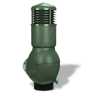 К95-5 Вентвыход зеленый D125\110mm H500 mm  изолированный для металлочерепицы
