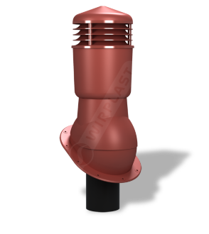 К89-4 Вентвыход красный D125\110mm H 500 mm  изолированный (готовой ) гибкая кровля